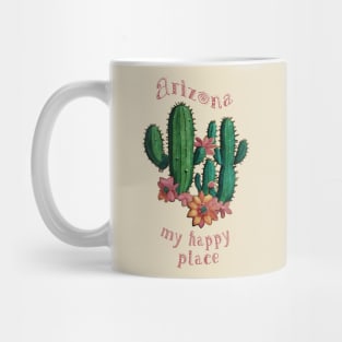 My Happy Place Arizona Saguaro Cactus Mug